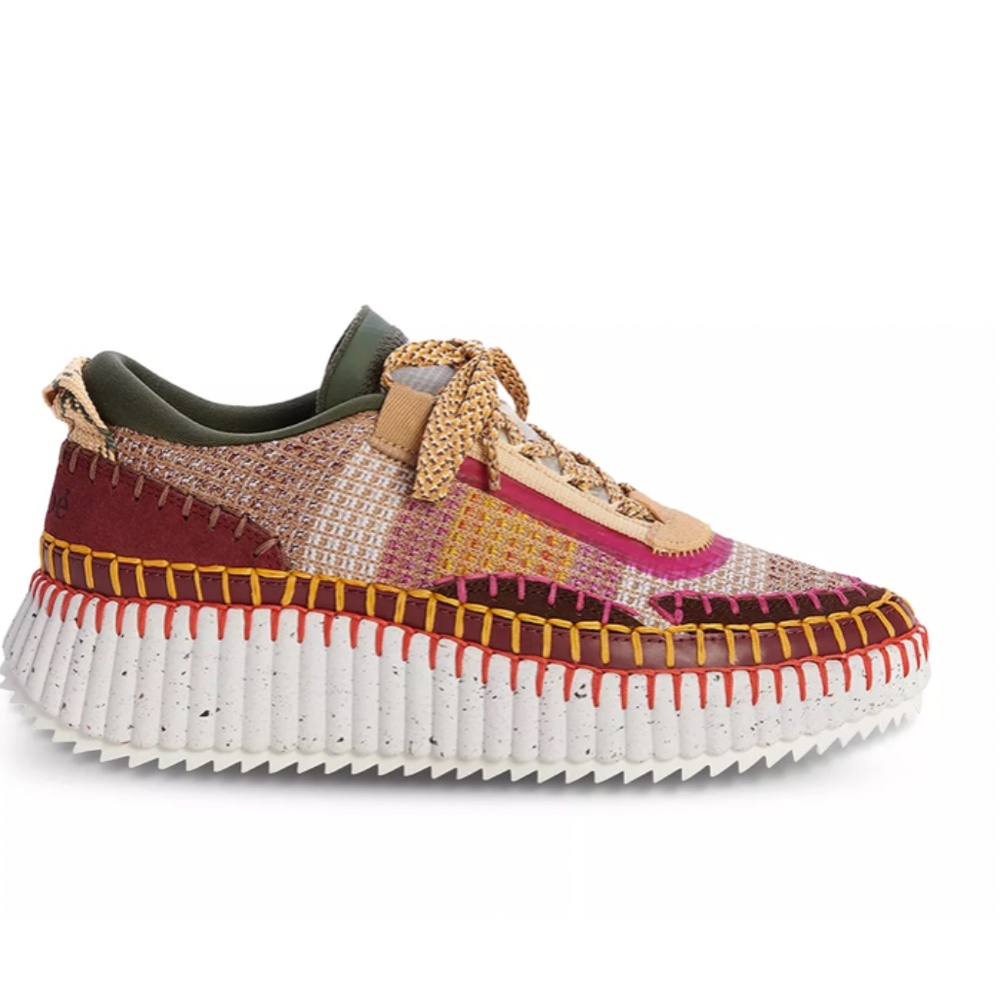 Chloe Nama Sneaker in coffee brown
